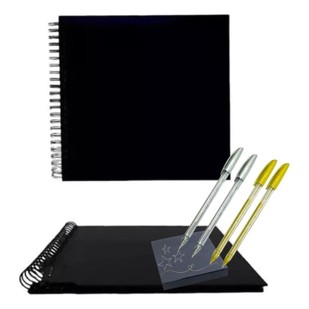 Álbum Para Scrapbook Livro De Assinaturas Gratis 2 Canetas