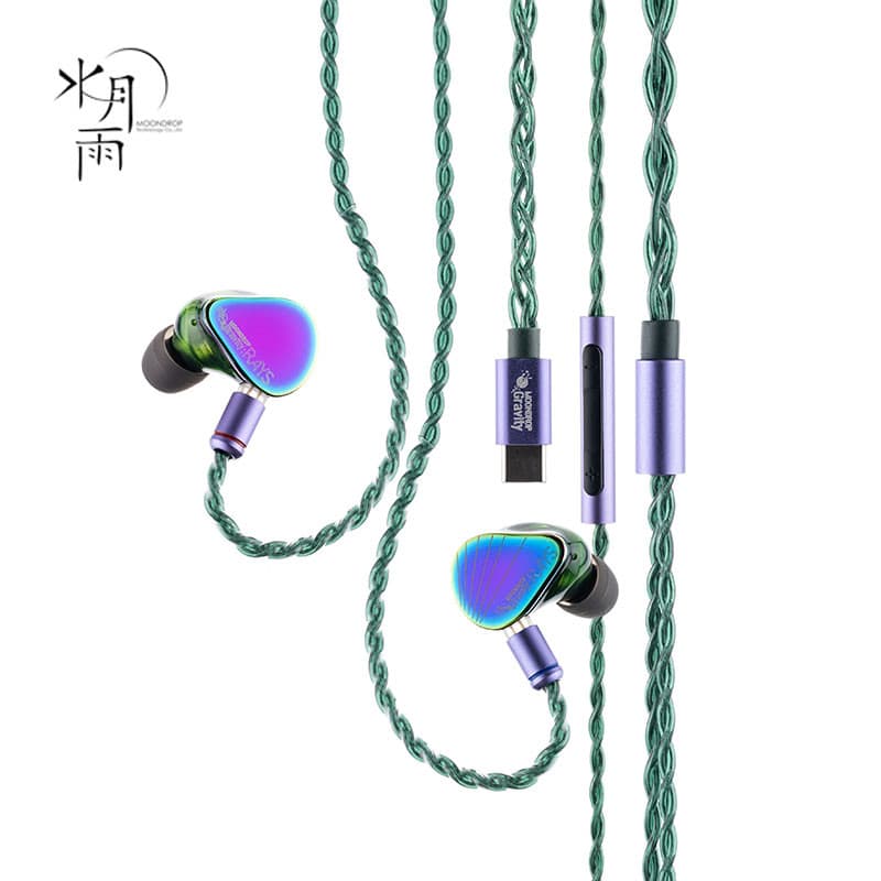MOONDROP RAYS Fone De Ouvido USB-C DSP Pro Game LEMs Com Microfone Driver Dinâmico Magnético Planar
