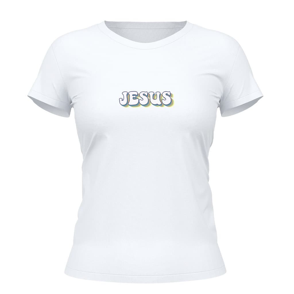 Camiseta Cristã Feminina - Jesus | 100% Algodão