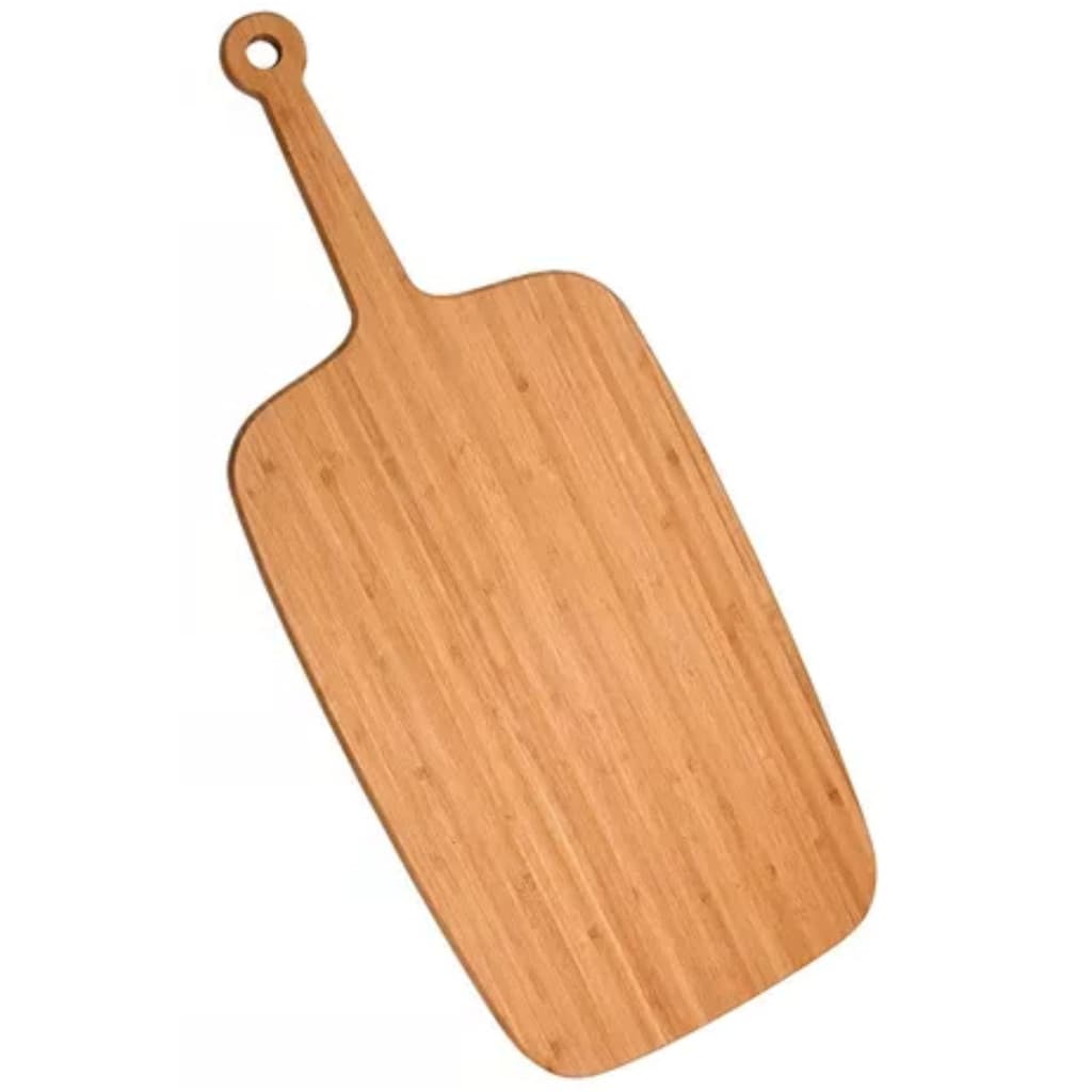 Tábua de Corte Bambu c/ Alça para Servir Tábua de Frios Oikos Servir Cortar Decorar