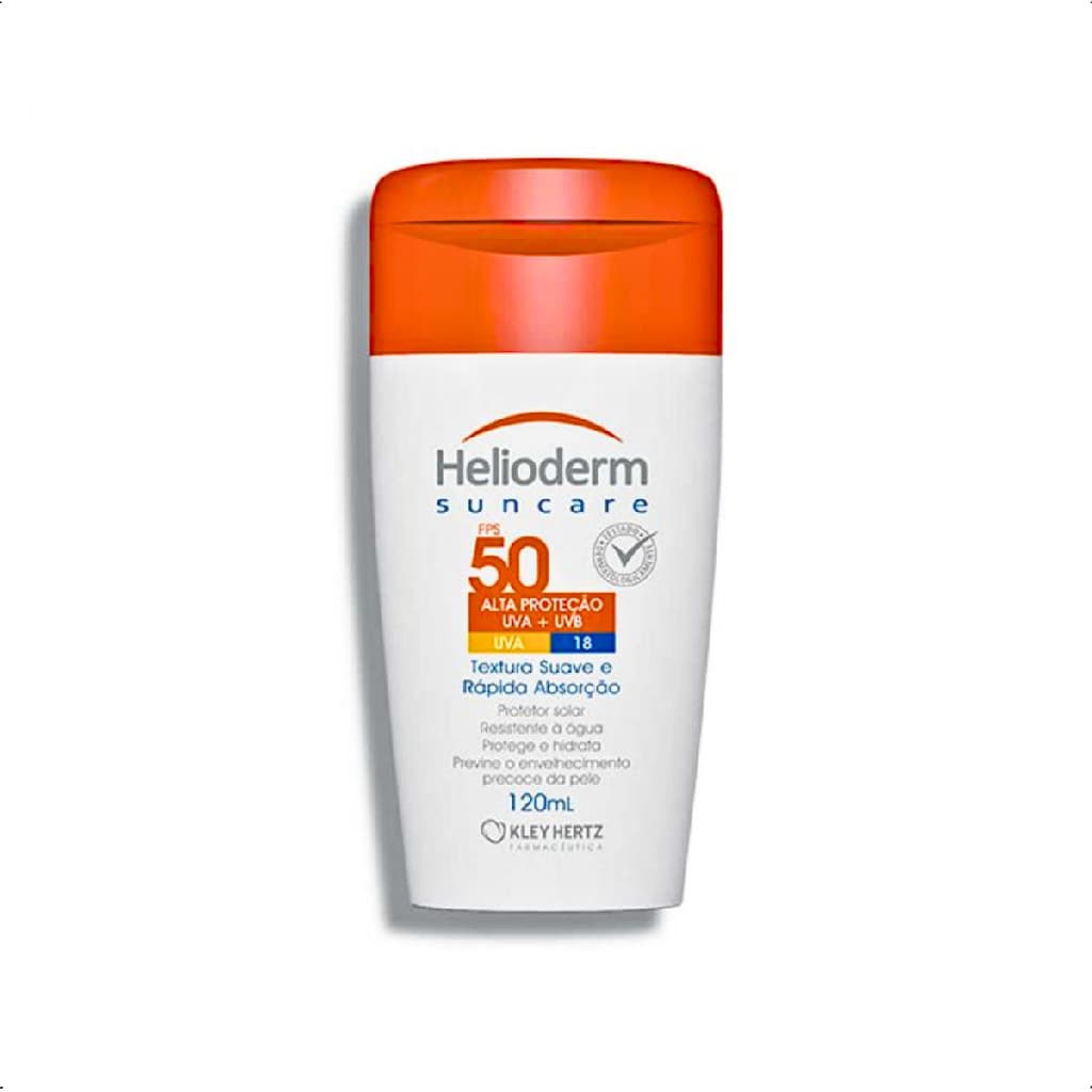 Protetor Solar FPS 50 Helioderm 120g – Proteção UVA/UVB, Oil-Free