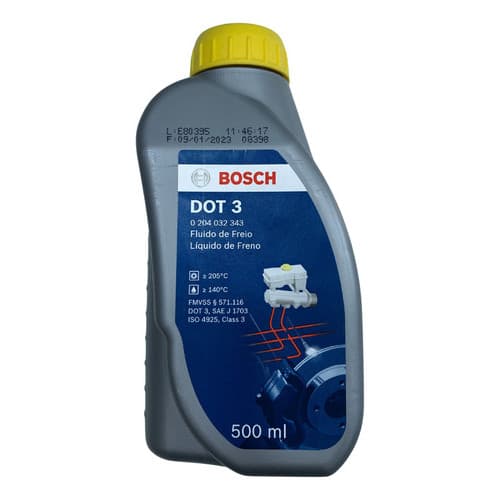 Fluido Oleo De Freio Dot3 Original Bosch 500ml