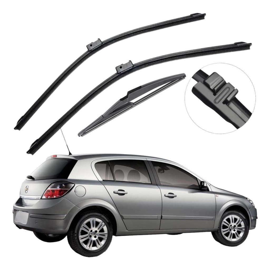 Kit Palhetas Limpador de Para-brisa Silicone Chevrolet Vectra 1997 a 2011 Soft Flex