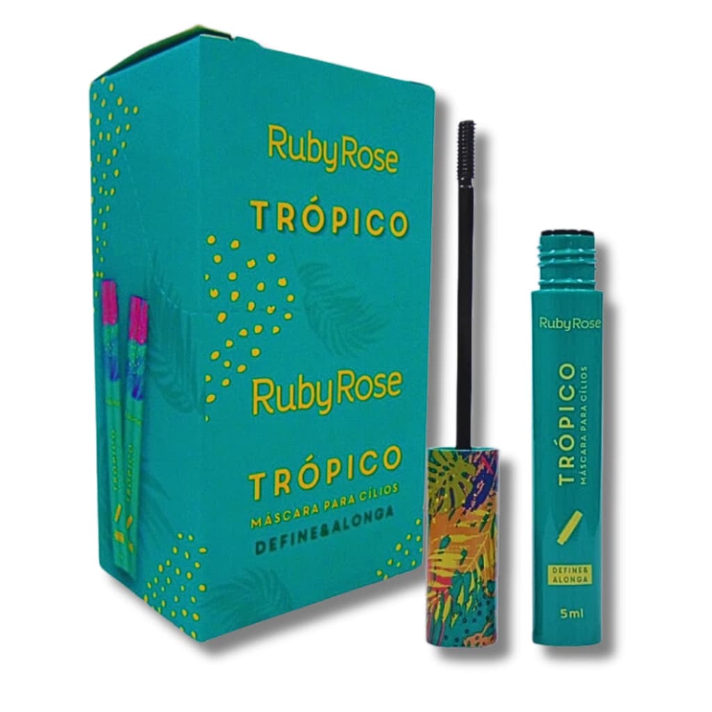 Box Com 12 Unidades Máscara para Cílios Trópico Define e Alonga - Ruby Rose