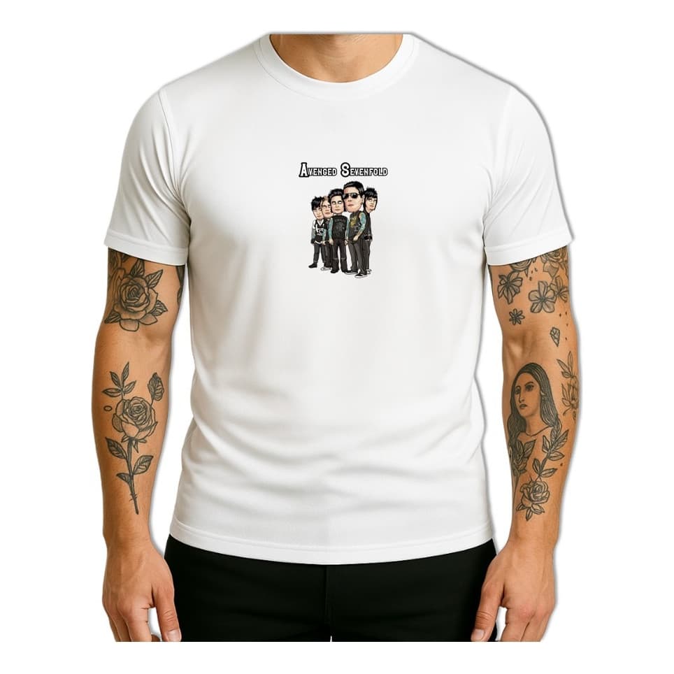 Camisa Masculina Banda Rock Avenged Sevenfold Anime Dry Fit