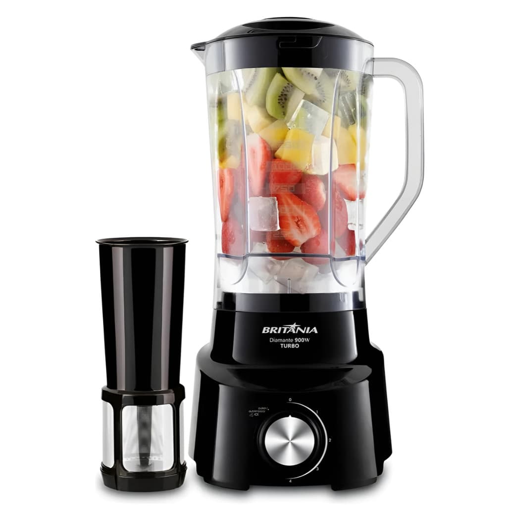 Liquidificador com Filtro Turbo 1050W Britania Preto