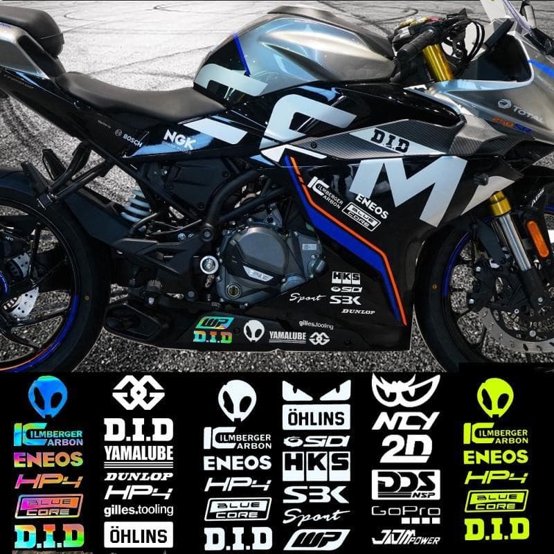 Adesivos Refletivos Para Motocicleta GP Racing Prints Pedal De Carro Elétrico Modificado Decoração De