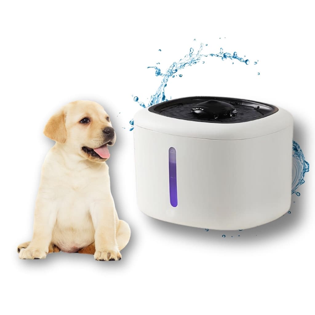 Dispenser Purificador de Água Automático Inteligente Bebedouro Branco P/ Pet USB 2,5 litros