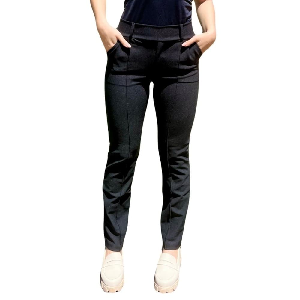 Calça Pale Aike Feminina Casual Cós com Passantes Bolso frontais Modelagem Alfaiataria Calça Casual