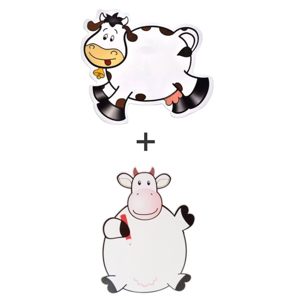 2 Imã Lousa Para Geladeira Lembretes/recados/anotações com Manta Magnética