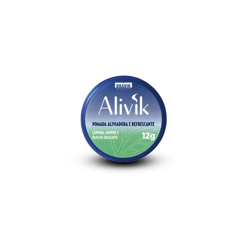 Pomada Alivik Mentol Cânfora Óleo Eucalipto 12g - Bravir