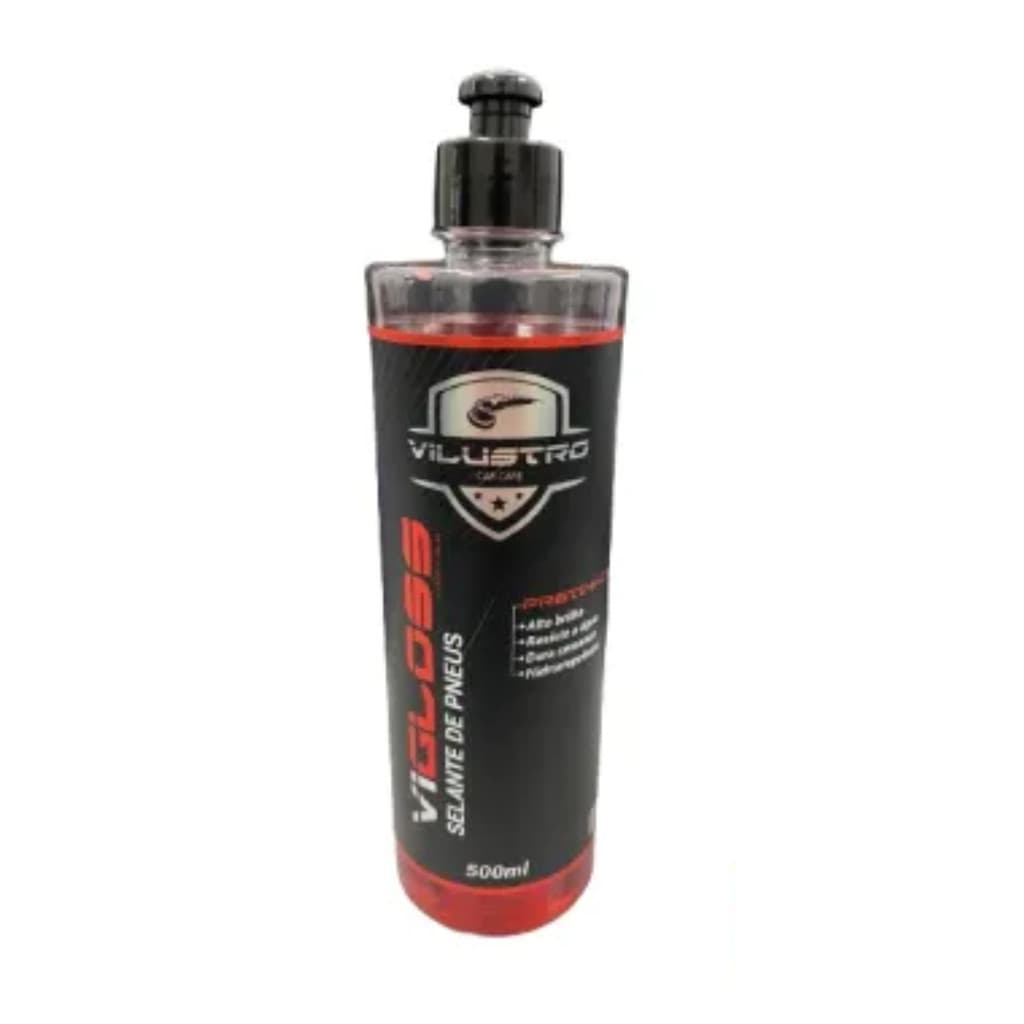 VIGLOSS SELANTE DE PNEUS VILUSTRO 500ML PNEU PRETINHO HIDRORREPELENTE