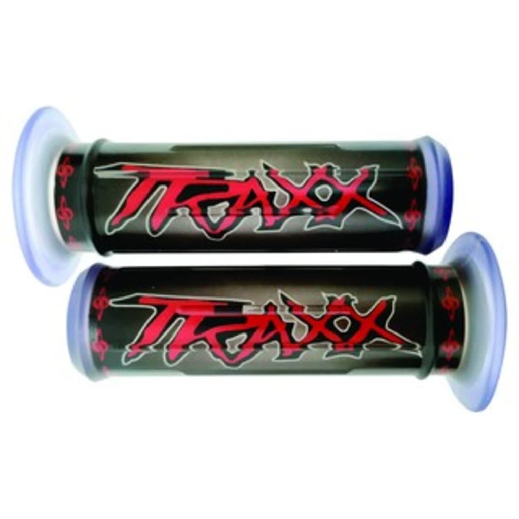 Manopla Punho Luva Para Moto Esportiva Custom Traxx Vermelha Gel Gráfica Macia.