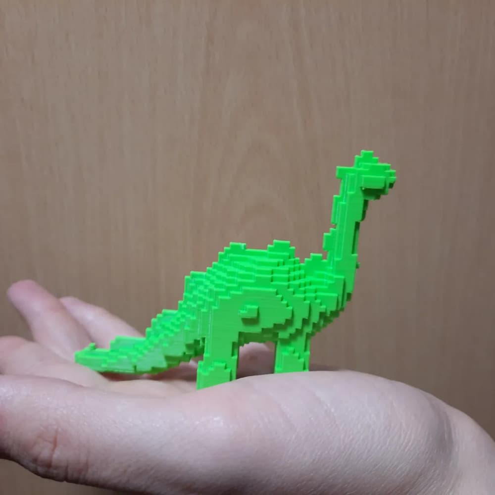 Figura Decorativa Dinossauro Lego Brinquedo Geometrico Decoracao Presente Escultura Low Poly Quarto Sala Presente