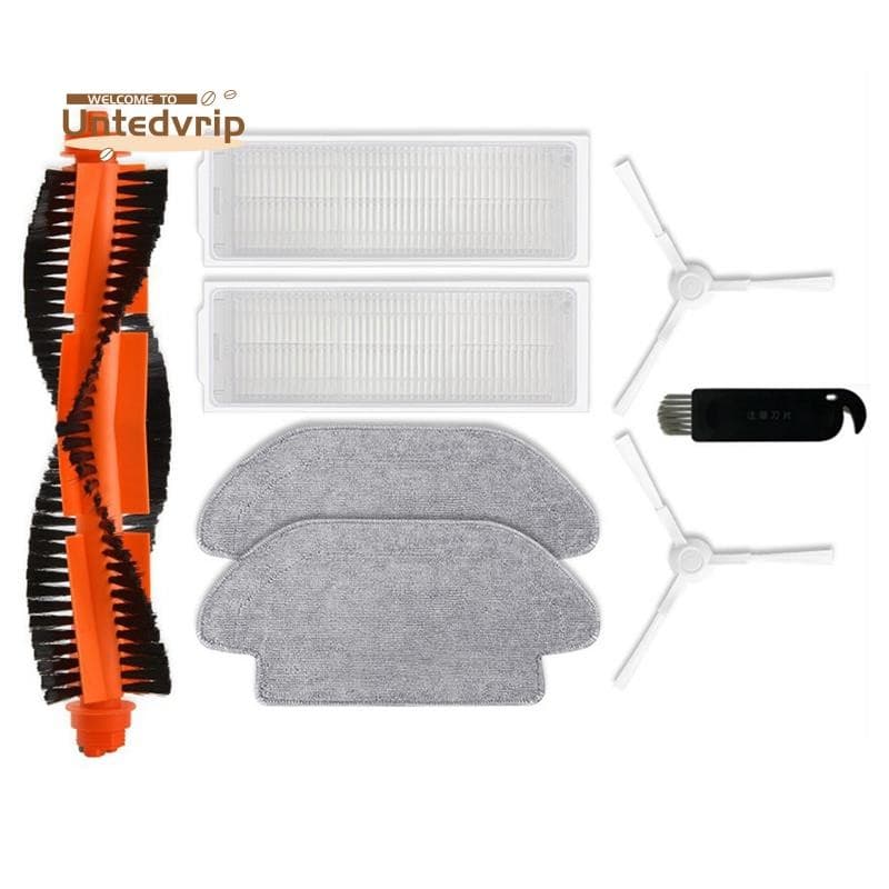 1 Conjunto De Acessórios De Substituição Adequados Para Xiaomi Robô Vácuo S10 S12 B106GL Escova Lateral Principal Filtro