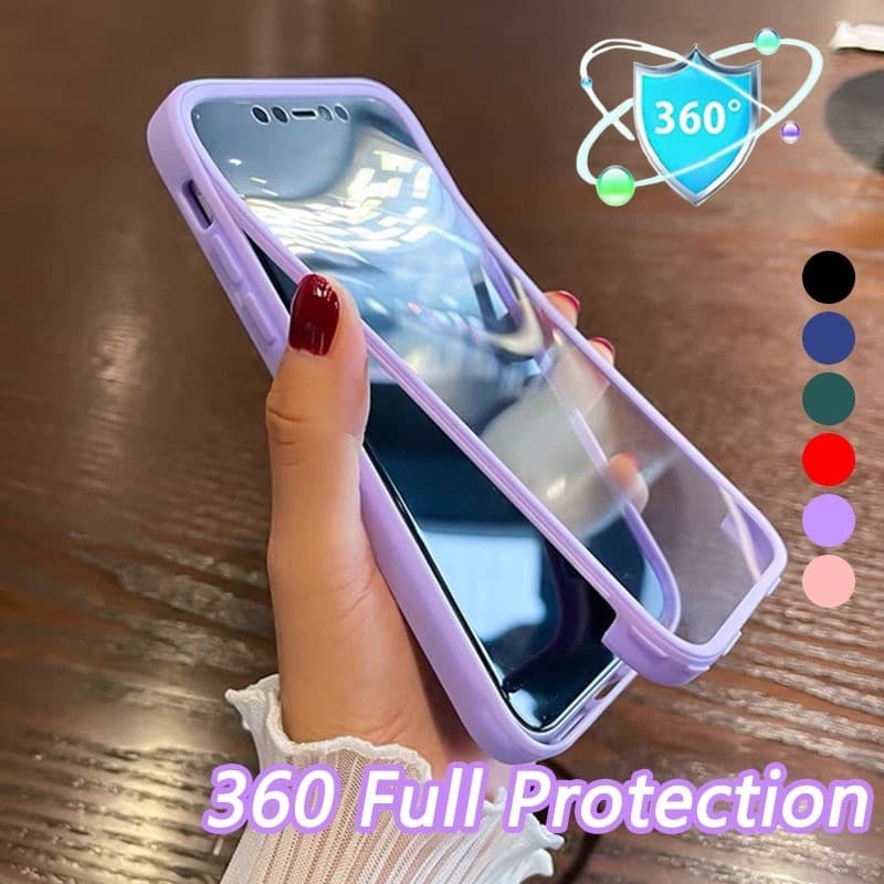 Capa Protetora De Tela De Corpo Inteiro 360 Para iPhone 17 Pro Max 16 15 14 13 12 11 Pro Max Air 16E 16 15 14 Plus Case