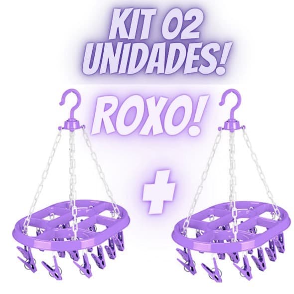 Kit C/01 OU 02 Varal de Roupa Intima, Calcinha, Meia, Cueca, lindas cores