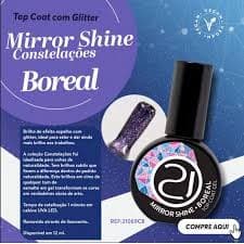 NAILS 21 TOP COAT MIRROR SHINE BOREAL 12ML