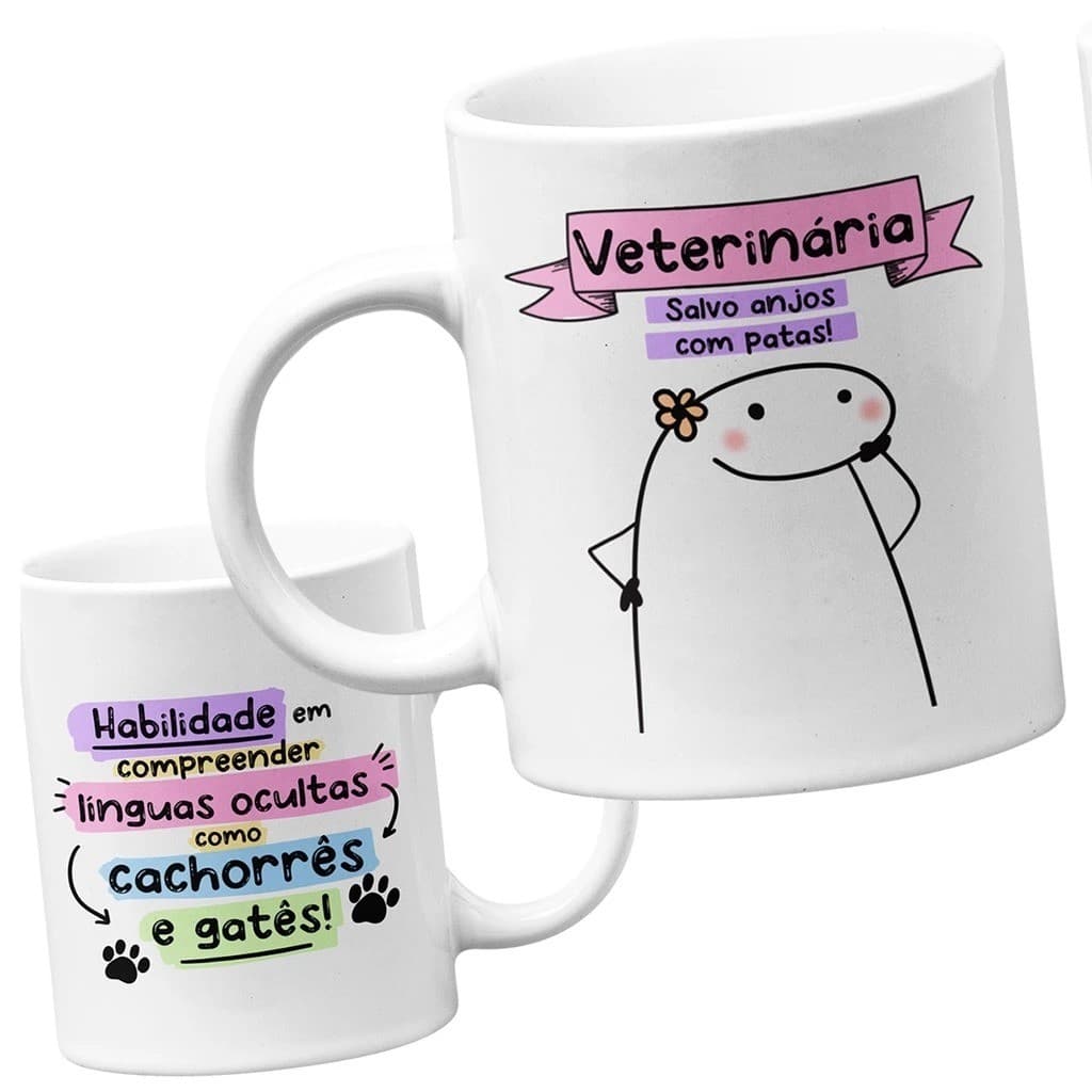 Caneca Personalizada - Caneca Flork - Medico Veterinario - Caneca Personalizada Medica Veterinaria