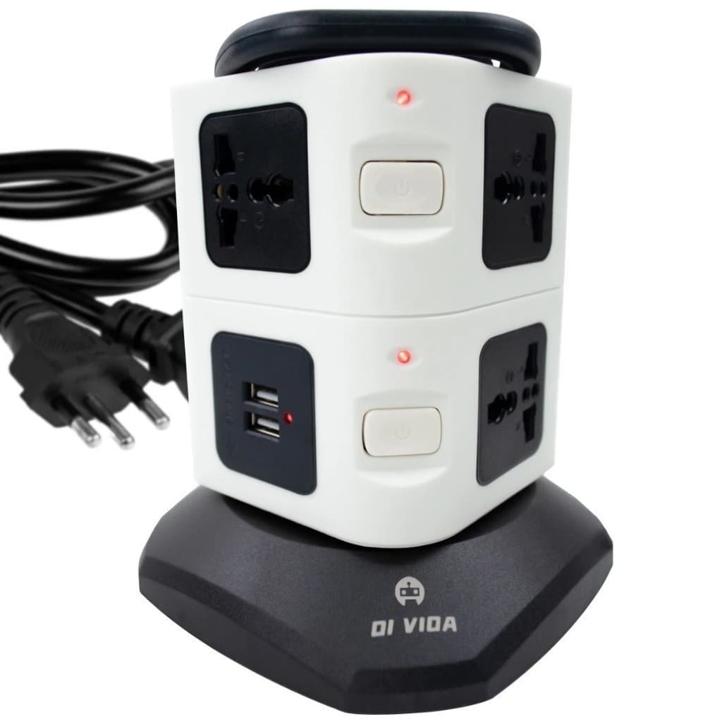Torre De Tomada Multiplug Mesa de Computador Escritorio Tomadas Usb