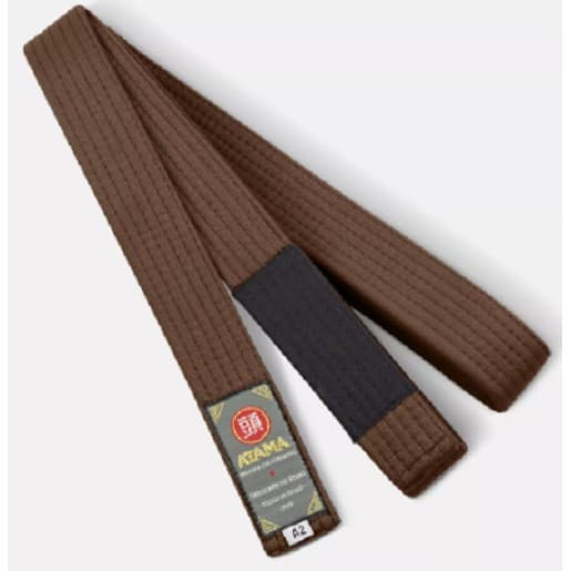Faixa De Jiu Jitsu Marron Ponta Preta Atama