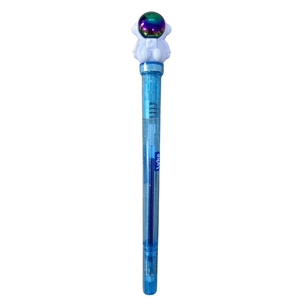 Caneta Gel 0.7mm Giratória com Led Astronauta - Lyke