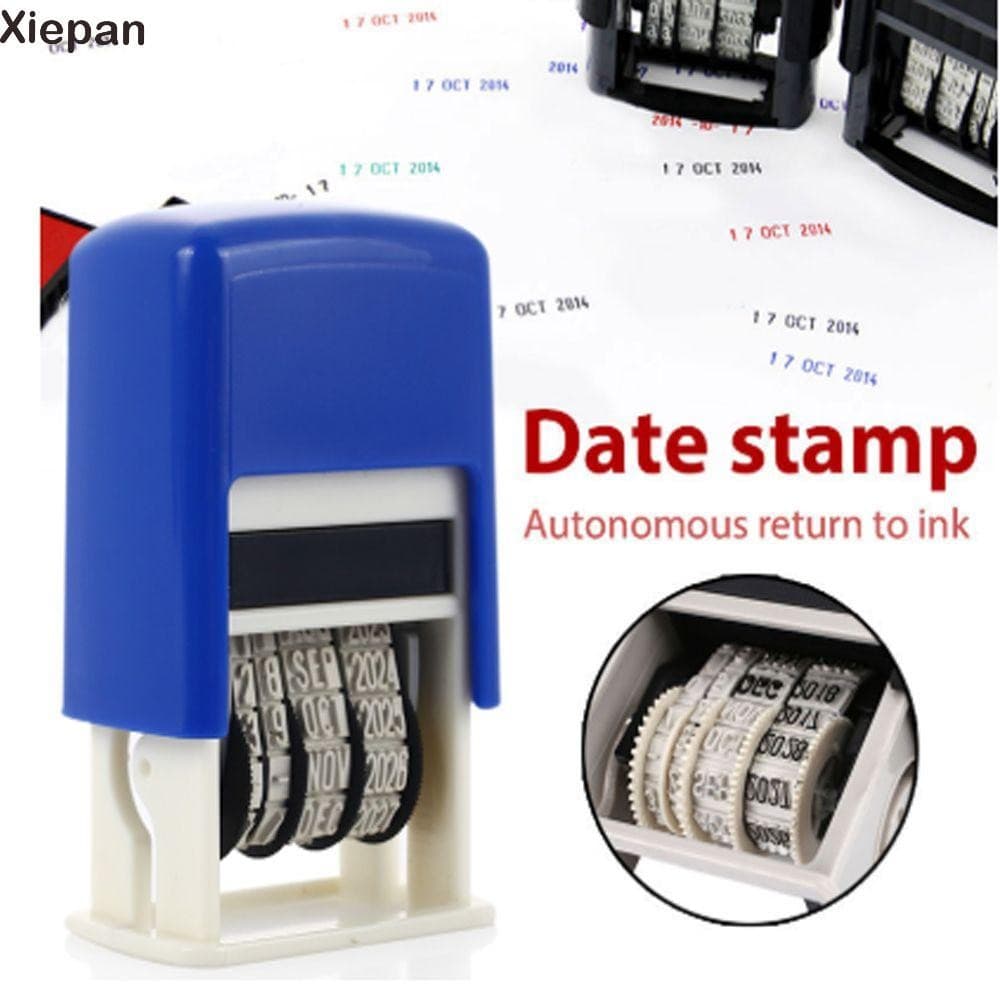 XIEPANGO Ink Data Carimbo De Tinta Papelaria De Bricolage Plástico