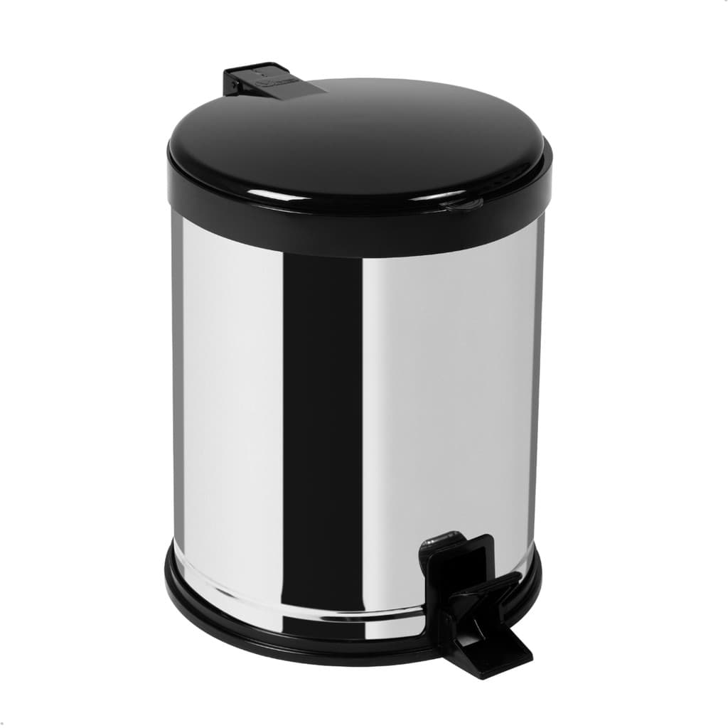 Lixeira Aço Inox 12 Litros Pedal Cozinha Grande Banheiro