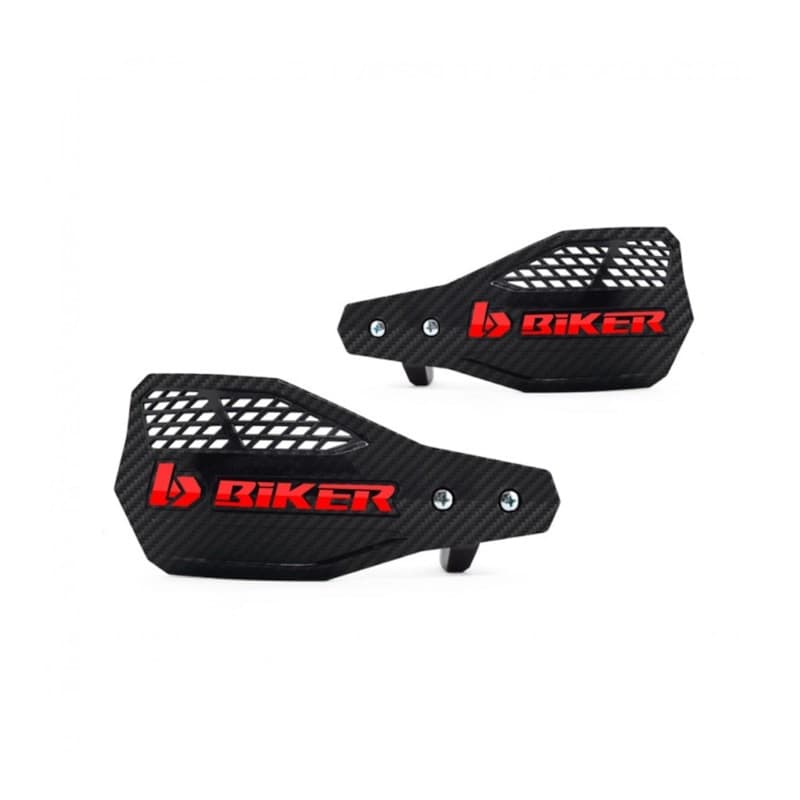 Protetor de Mão Biker A1r Carbon Preto Vermelho