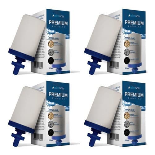 Kit 4 Velas Tripla Ação – Purificação Completa para Filtro de Barro
