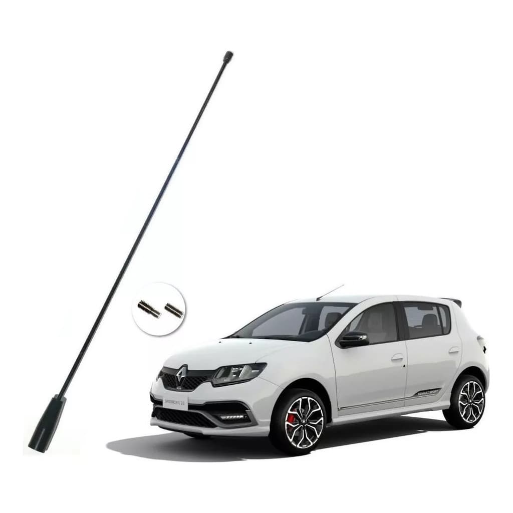 Antena Ant Renault Aço 38cm Carro/caminhonete.
