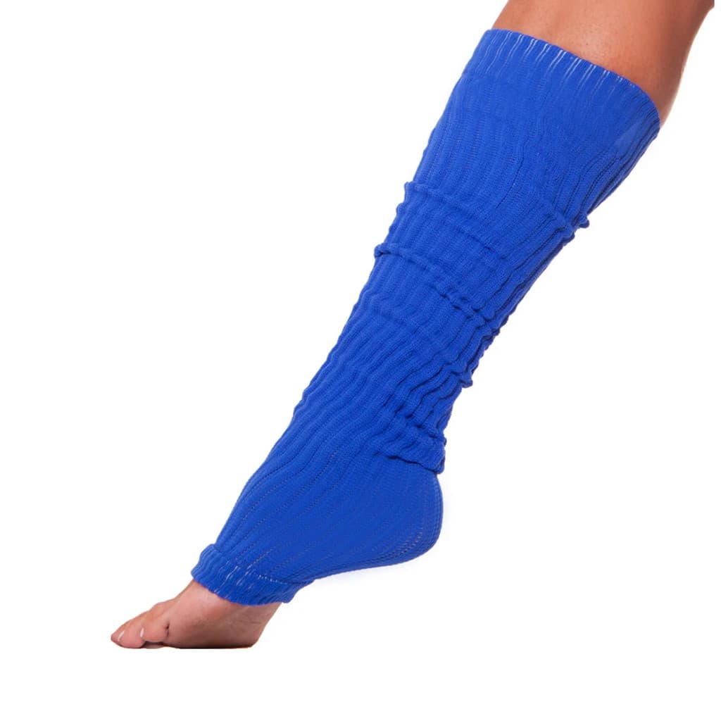Polainas Fitness Academia Aeróbica Ginástica Canelada Azul
