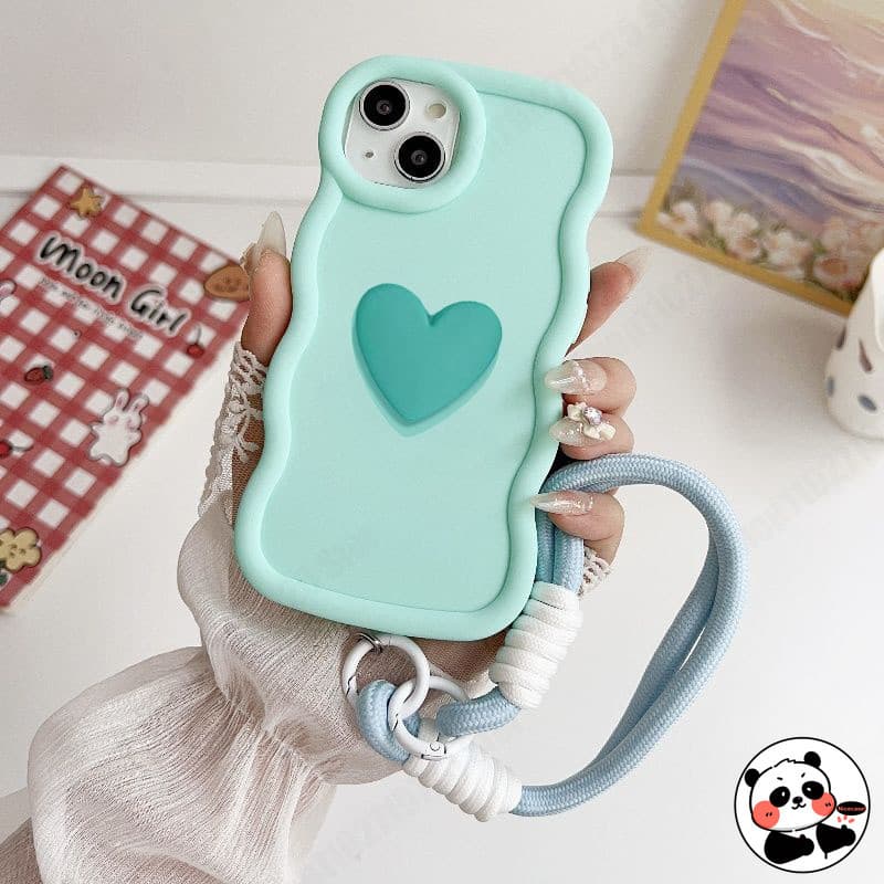 Capa De Telefone Com Alça De Onda 3D Para Motorola Moto G84 G60 G60S G55 G54 Power G64 G53 G52 G82 G71S G35 G34 G45 G32
