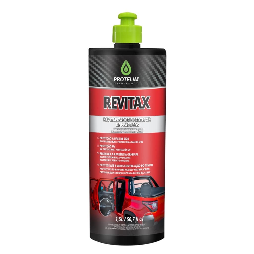 Revitax 1,5L - Revitalizador e Protetor de Plásticos - Protelim