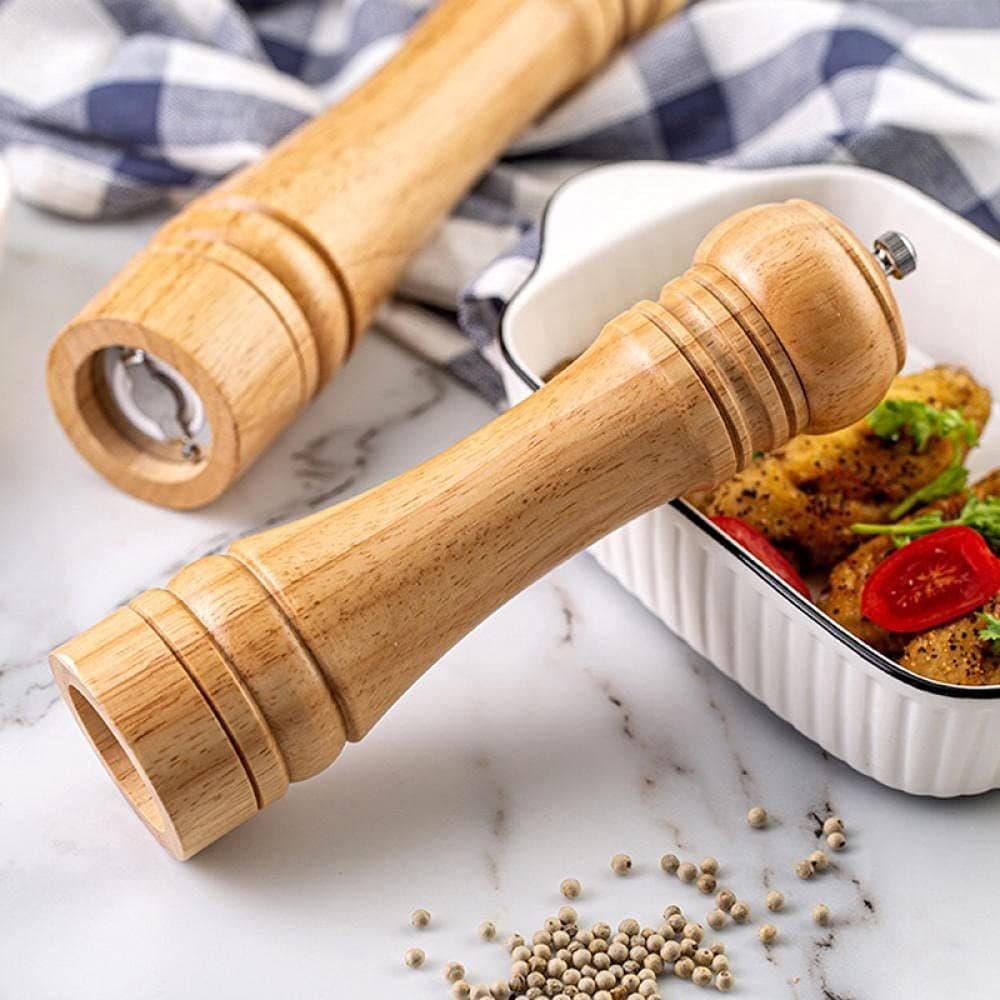 1/4 Pçs Moedores De Temperos Em Madeira Premium Para Sal E Pimenta Utensilios De Cozinha Decorativos
