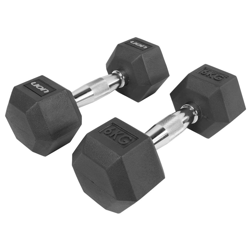 Par De Halteres Lion Performance Sextavado 6kg Aço Cromado