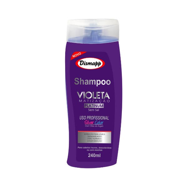 Shampoo Violeta Desamarelador Matização Dismapp 240 ml