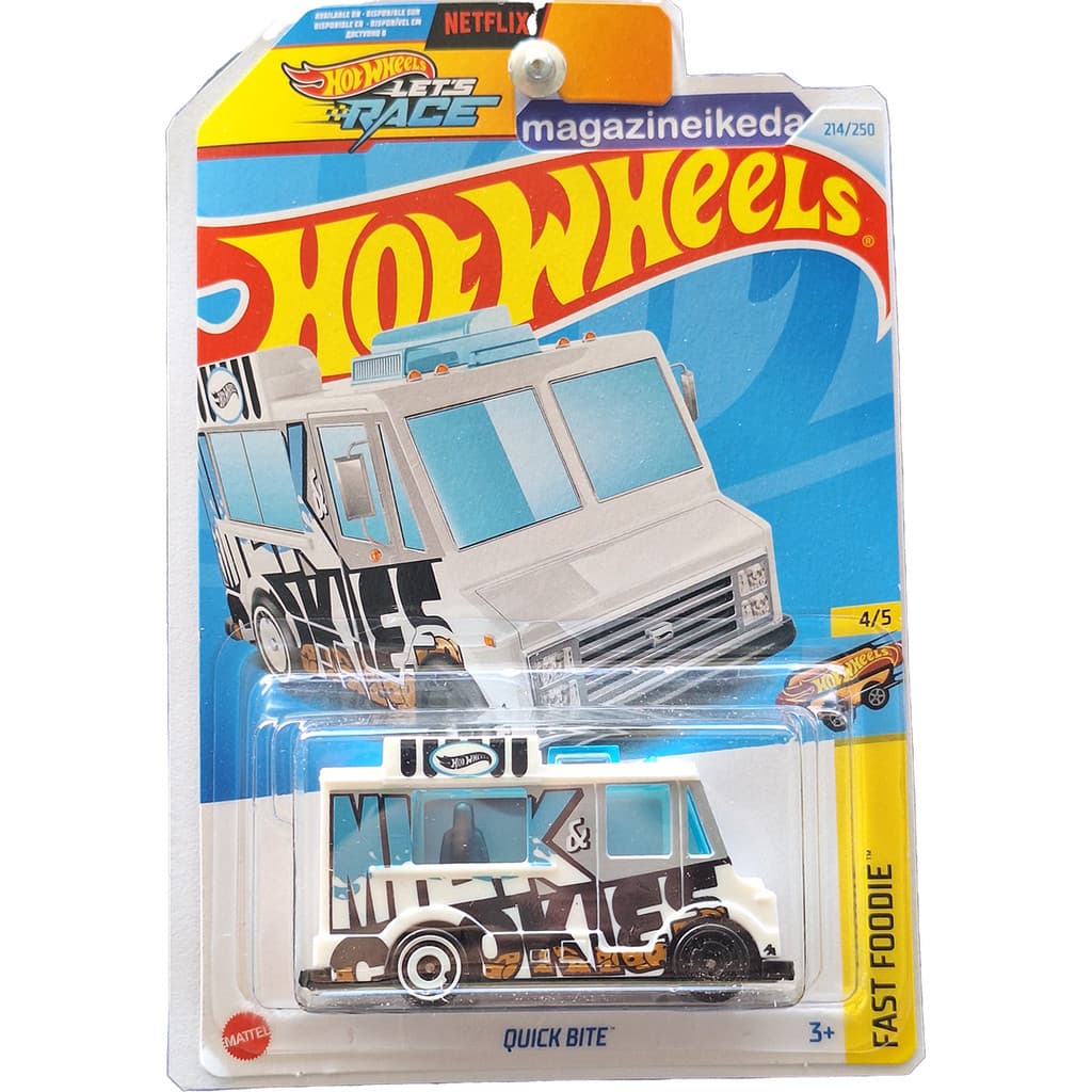 Carro Hot Wheels QUICK BITE HTB48 Branco FAST FOODIE