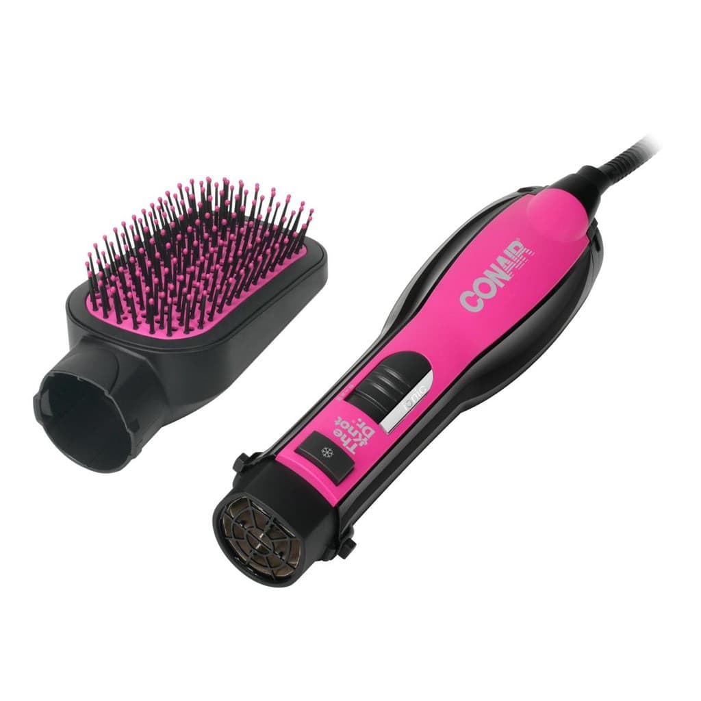 Escova Secadora 3 em 1 Seca Alisa e Modela Cabelos Conair All in One 1000W Íons Rosa