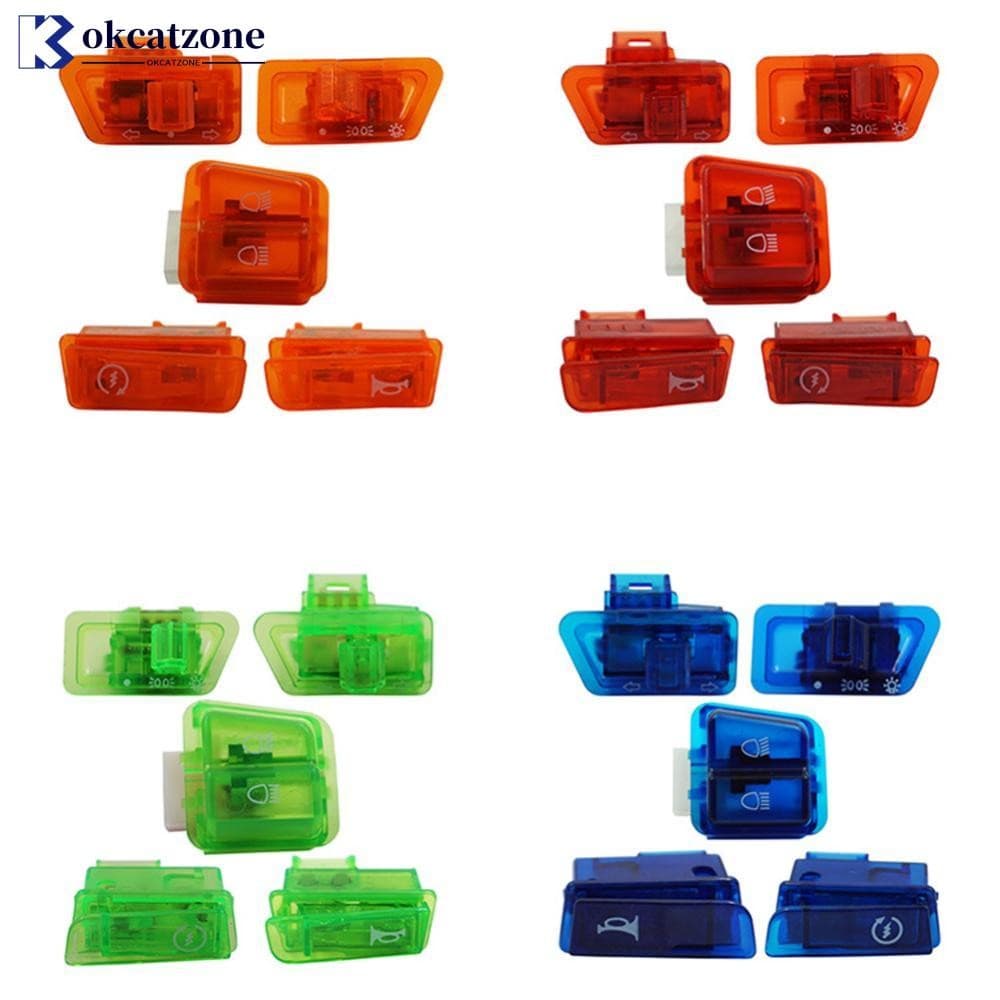 OKCATZONE 5 Pcs Motocicleta Sinal De Volta Farol Chifre Dimmer Botão Interruptor De Partida De Para GY6 50cc 125cc 150cc