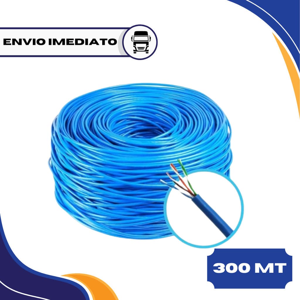 Cabo De Rede Azul Cabo Lan Internet Roteador Modem 305MT Multilaser