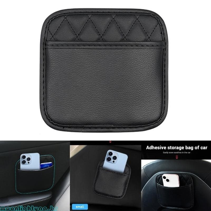 moonlightyaa1 Bolsa Armazenamento Couro Para Carro , Fácil Instalar , Bolso Organização Interior D