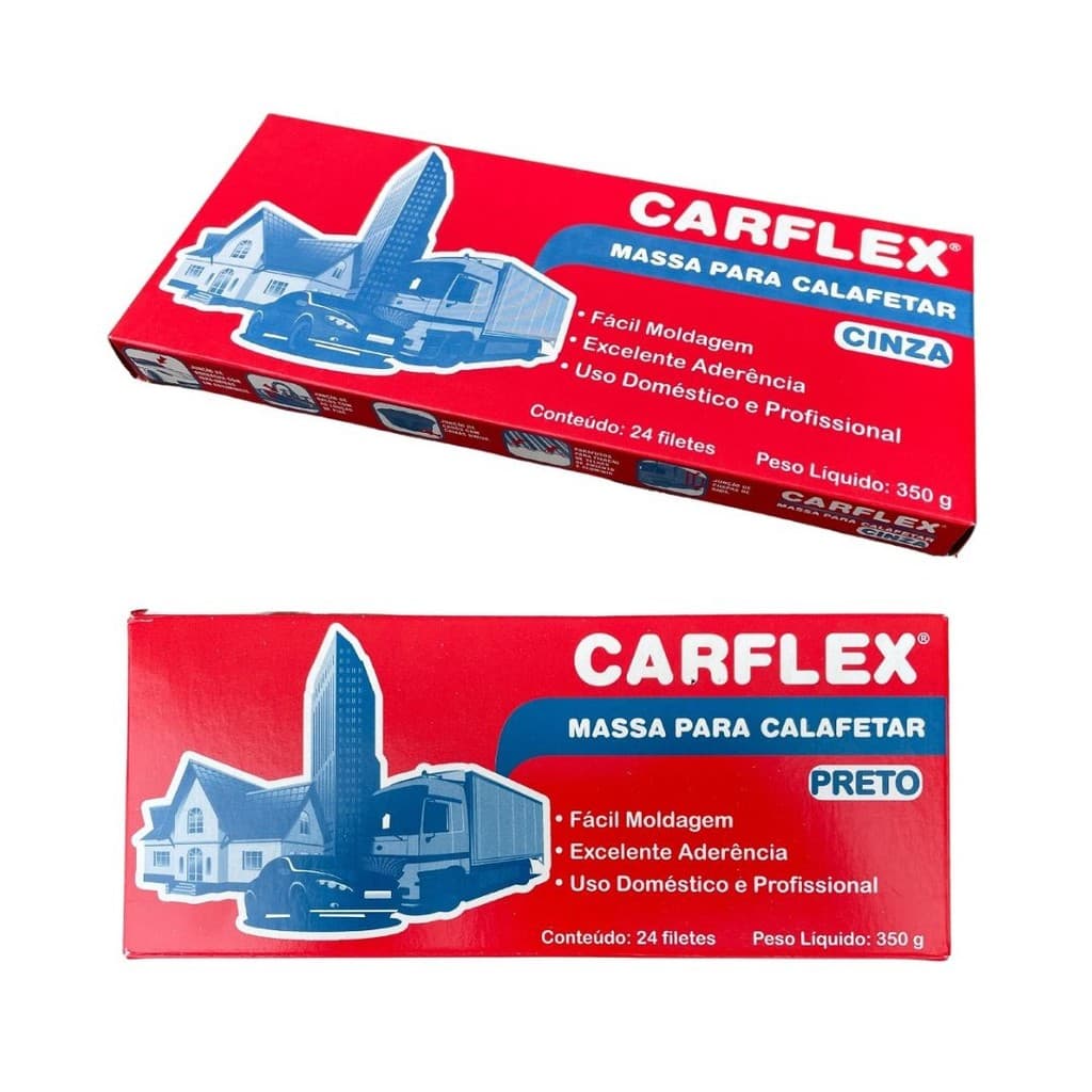 Kit 2 Massa Para Calafetar Carflex 350g
