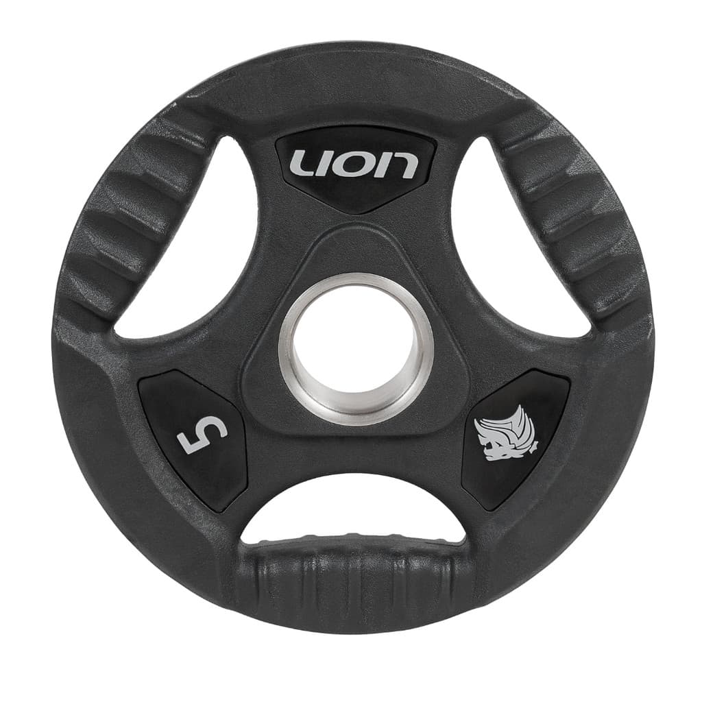 Anilha 5 Kg Musculação Em Aço e Borracha Vulcanizada Lion