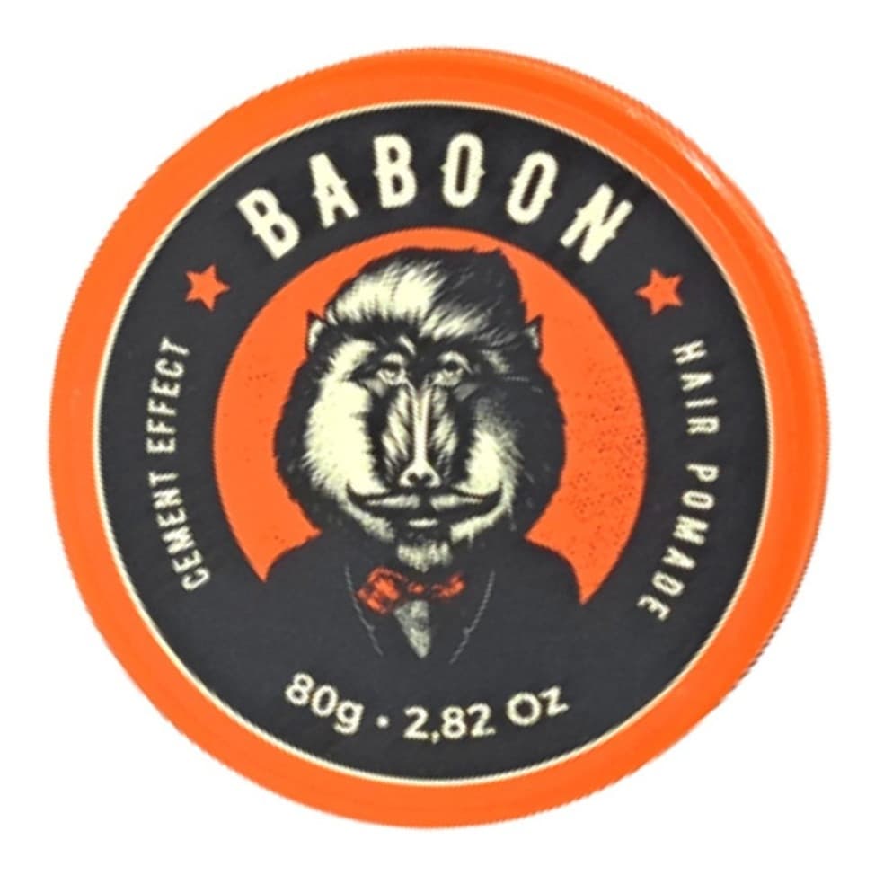 Pomada Modeladora Baboon Efeito Cimento 80g - Fixação Extrema, Alta Durabilidade, Estilo Perfeito