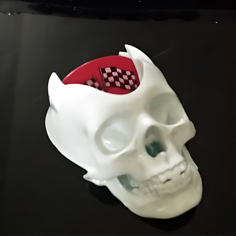 Suporte Porta Palhetas Caveira Skull Violao Guitarra Instrumentos Musicais e acessorios