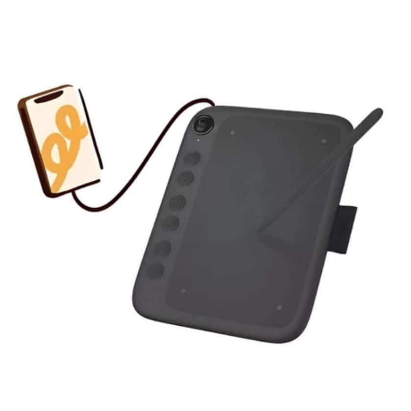 Mesa Digitalizadora Ugee Q6 8192 Níveis Caneta Sem Bateria
