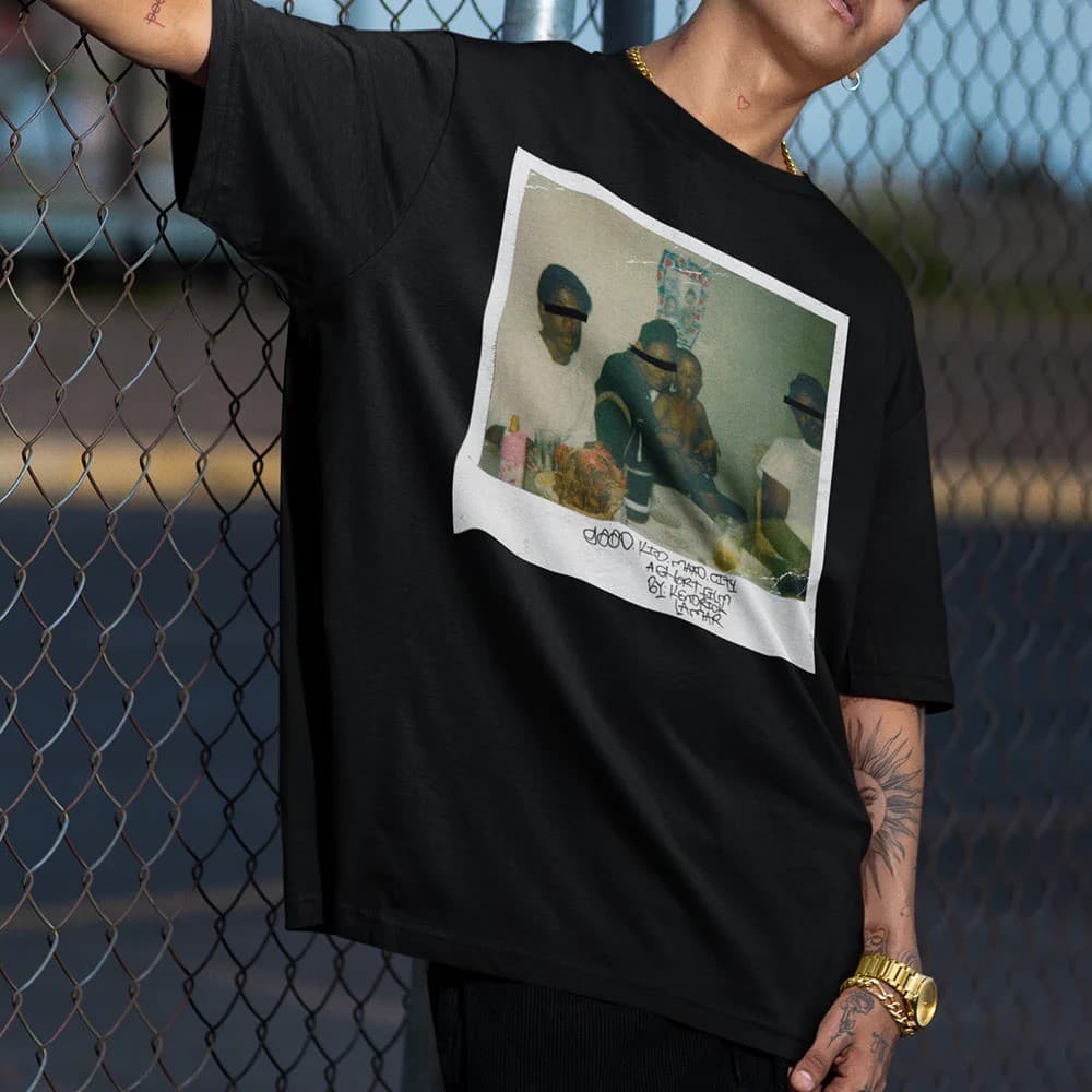 Camiseta Oversized Kendrick Lamar Good Kid Unissex Camisa 100% Algodão Envio Rápido