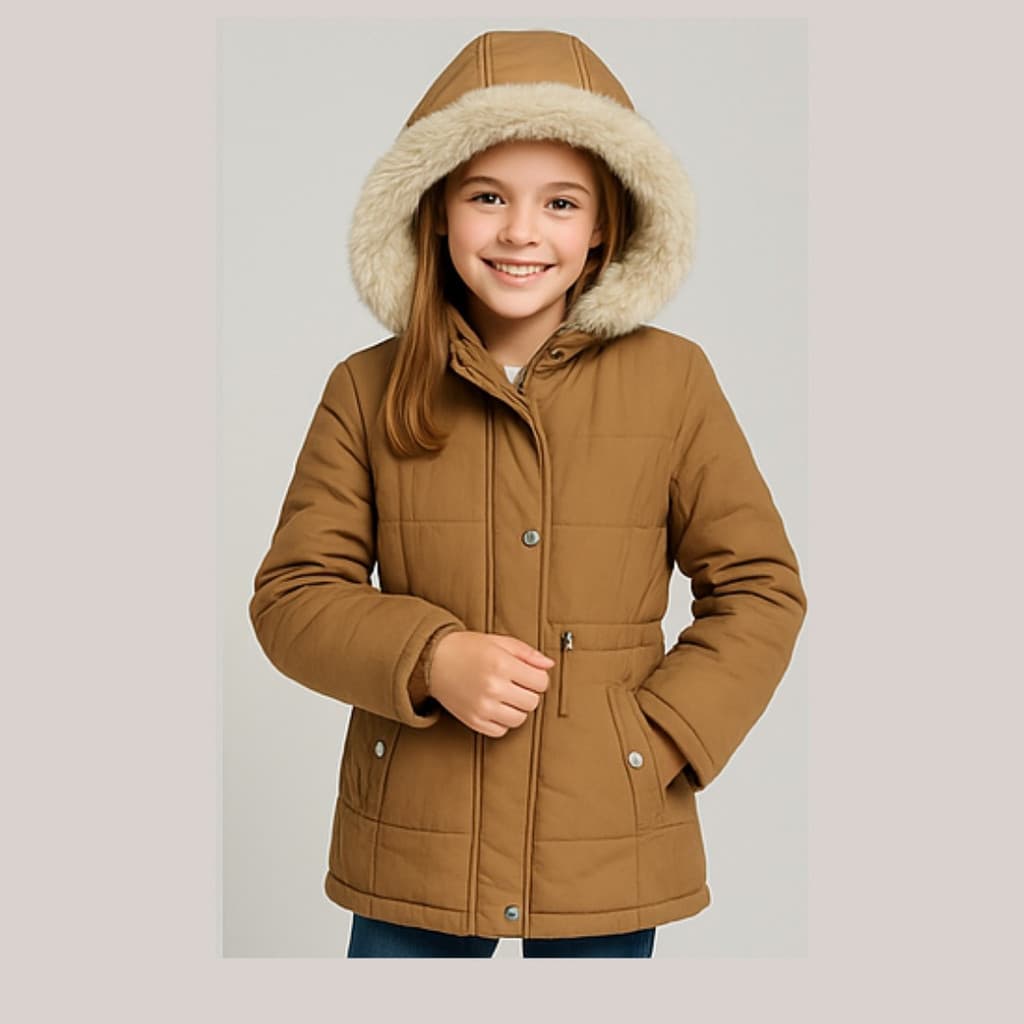 Jaqueta Infantil Feminina Parka Juvenil Blusa
