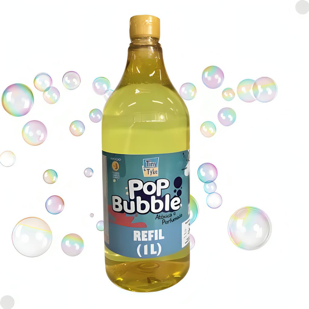 Refil Liquido Para Bolha De Sabão Bubble 1 Litro Tiny & Type